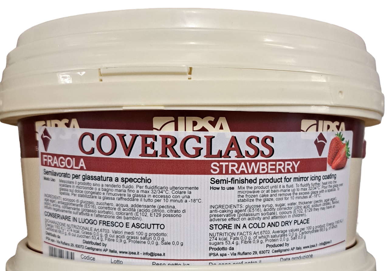 Coverglass Fragola Glassa a specchio Ipsa Kg 3