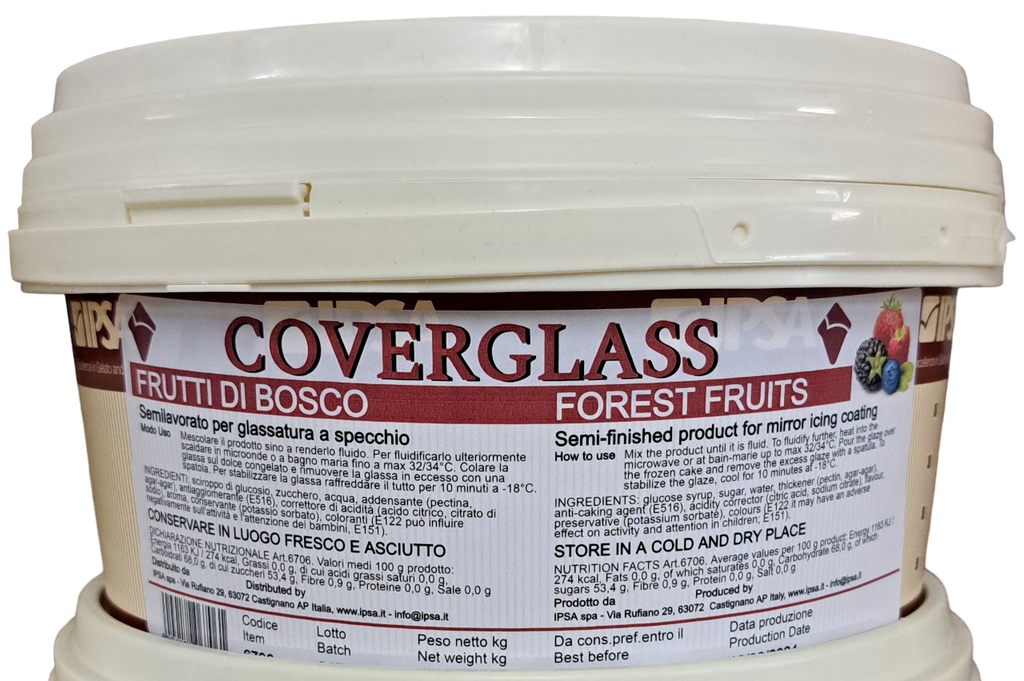 Coverglass Frutti di Bosco Glassa a specchio Ipsa Kg 3