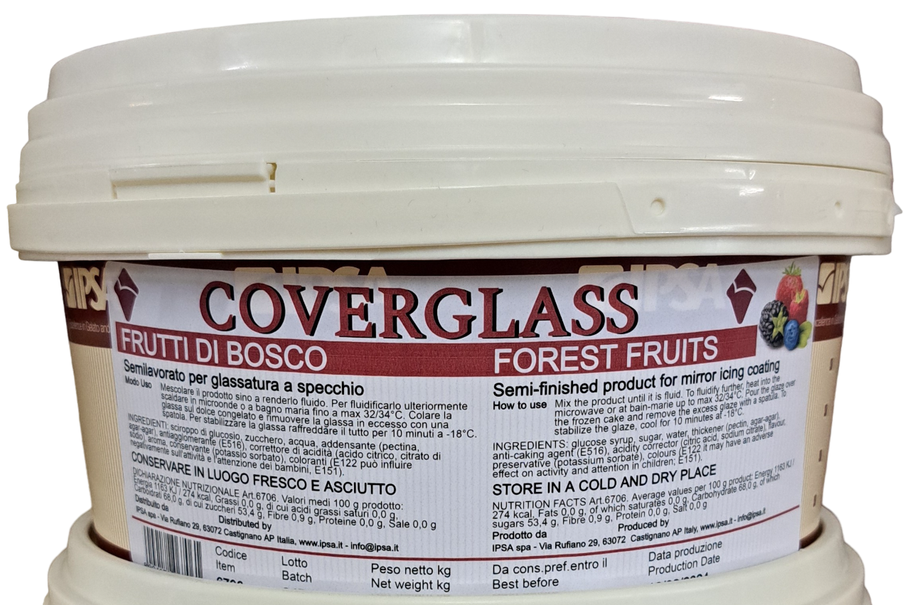 Coverglass Frutti di Bosco Glassa a specchio Ipsa Kg 3