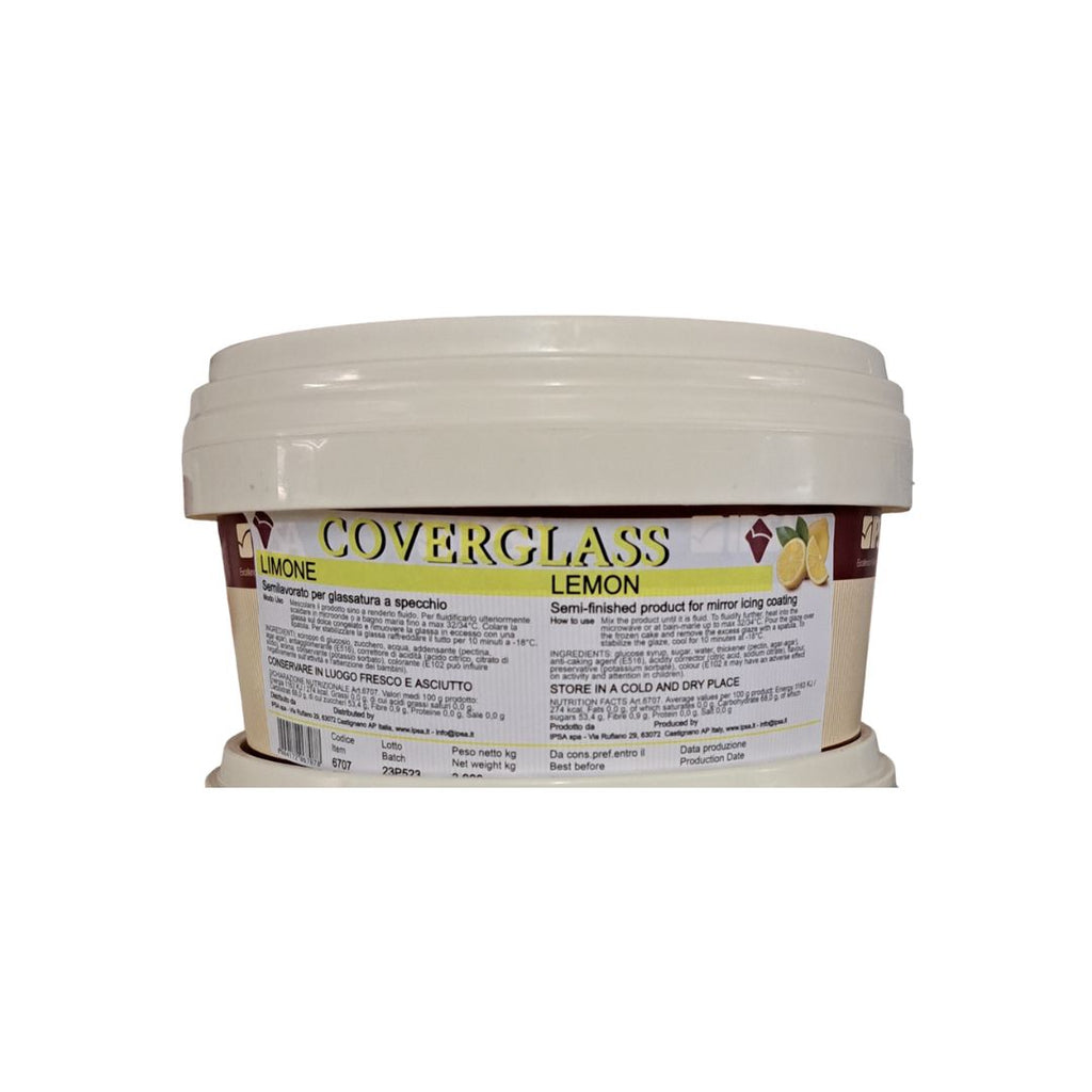 Coverglass Limone Glassa a specchio Ipsa Kg 3