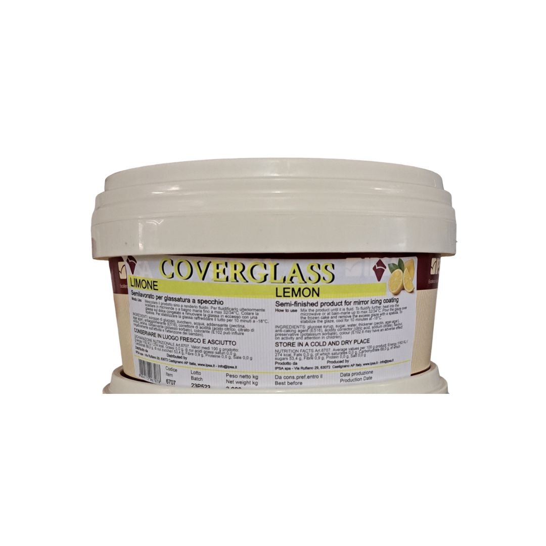 Coverglass Limone Glassa a specchio Ipsa Kg 3