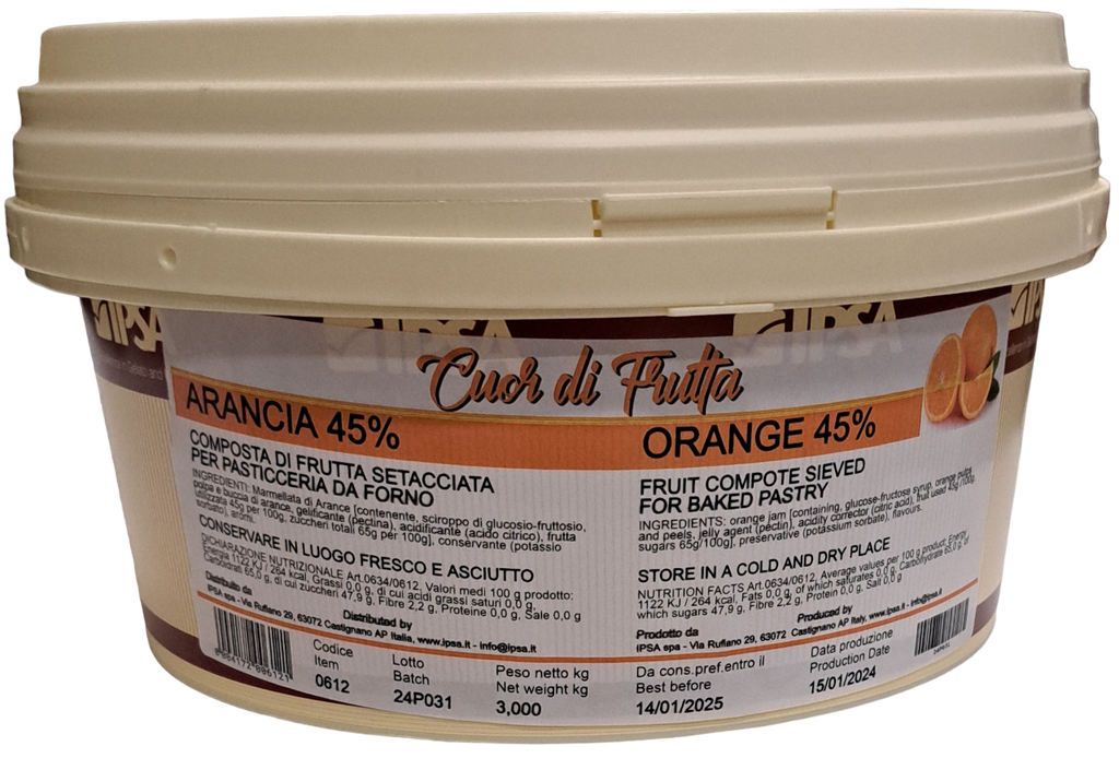 Cuor di Frutta Arancia 45% Ipsa Kg 3
