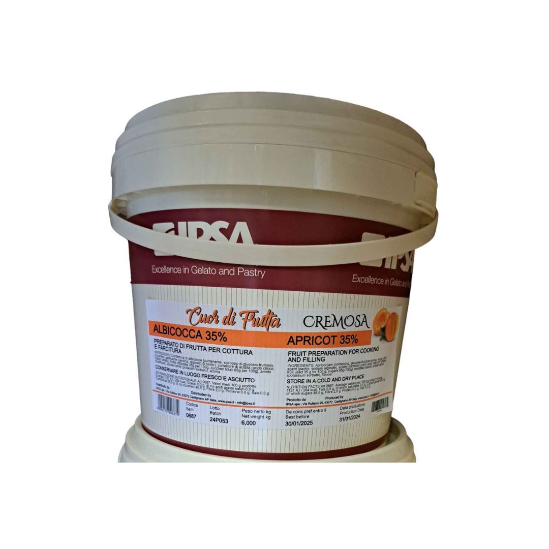Cuor di Frutta Cremosa Albicocca 35% Ipsa Kg 6