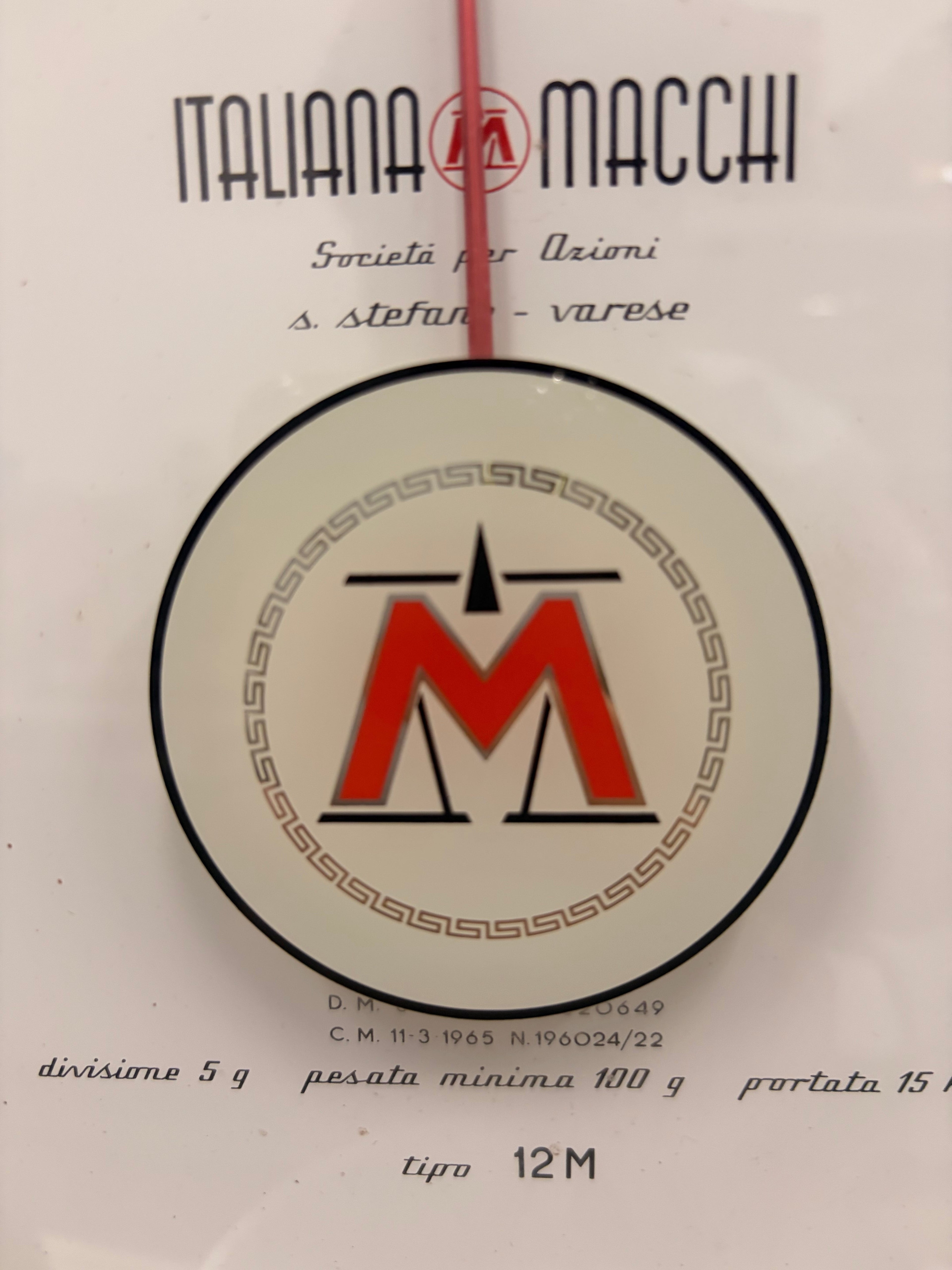 Bilancia Professionale Italiana Macchi Tipo 12M – Usato Garantito