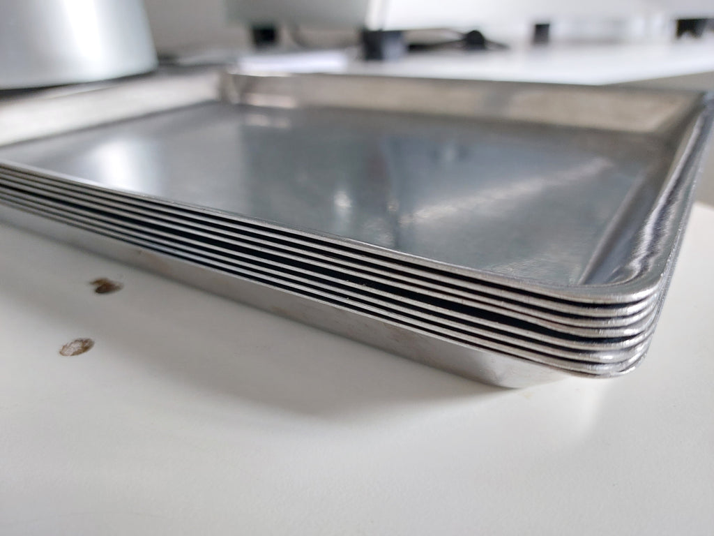 Vassoio da vetrina in acciaio inox cm 31x22x2 - immagine 4