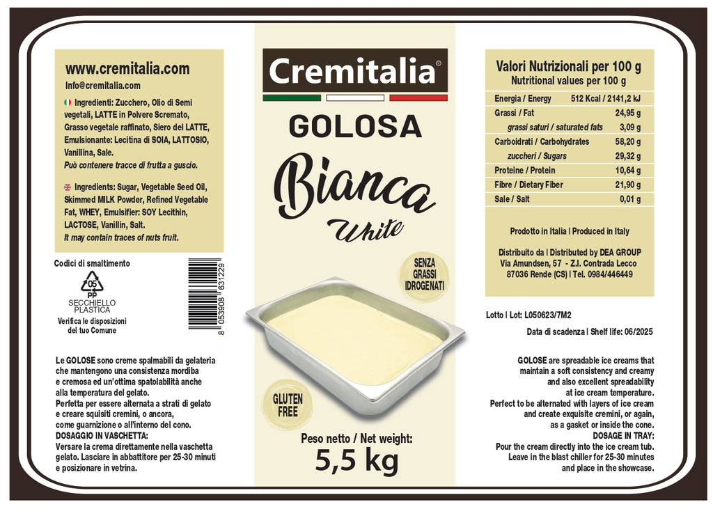 Golosa Bianca Cremitalia Kg 5,5