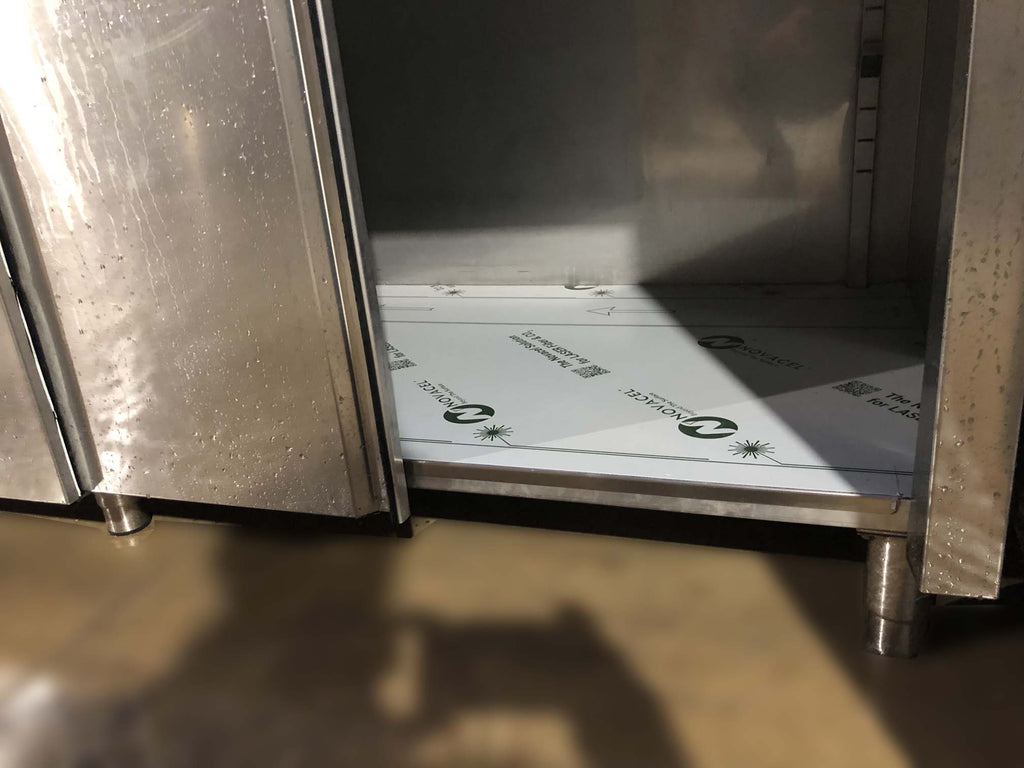 Banco da lavoro con pattumiera cm. 240x70 - immagine 7