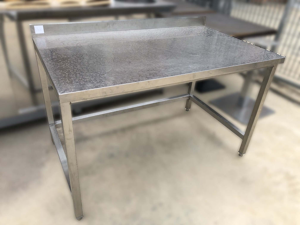 Banco a giorno in acciaio inox  cm 140x80