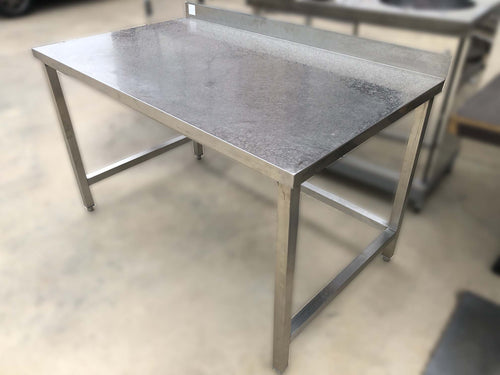 Banco a giorno in acciaio inox  cm 140x80