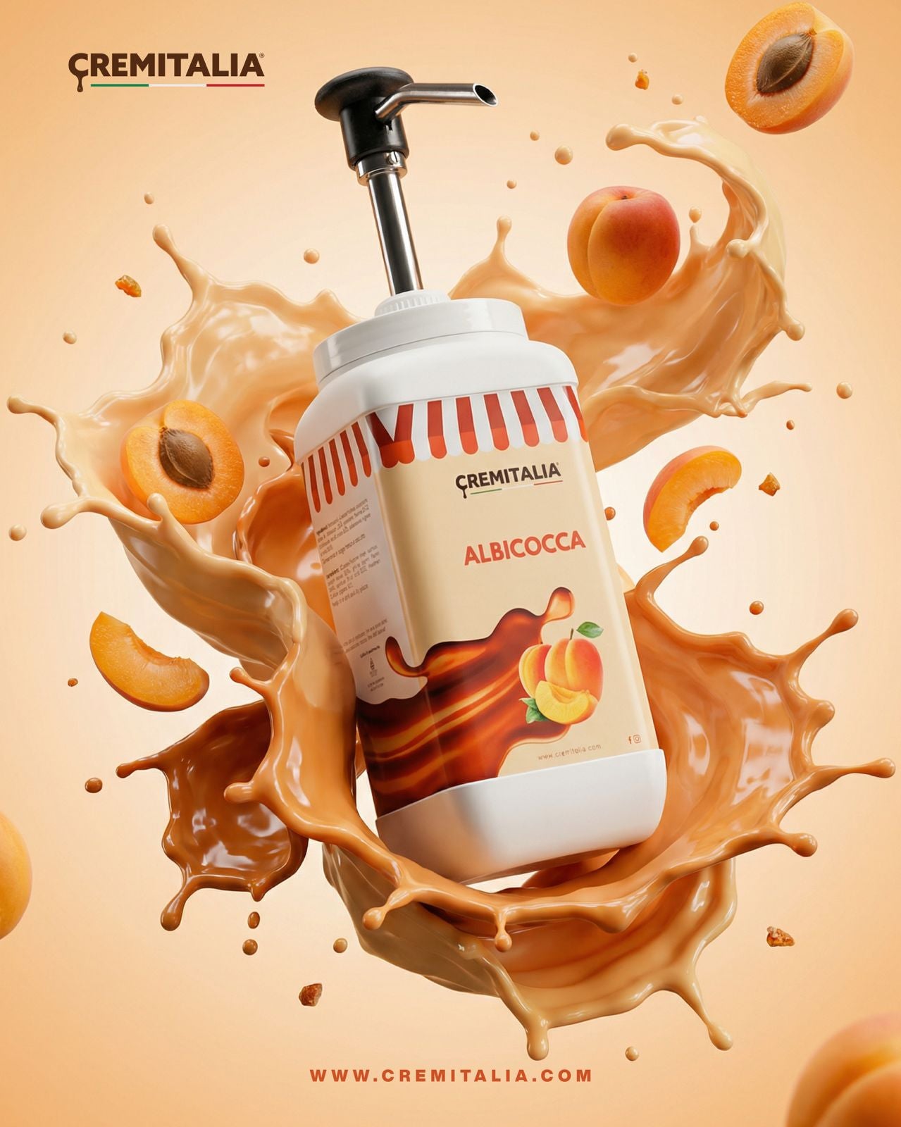 Dosatore Dispenser Albicocca Cremitalia - immagine 2