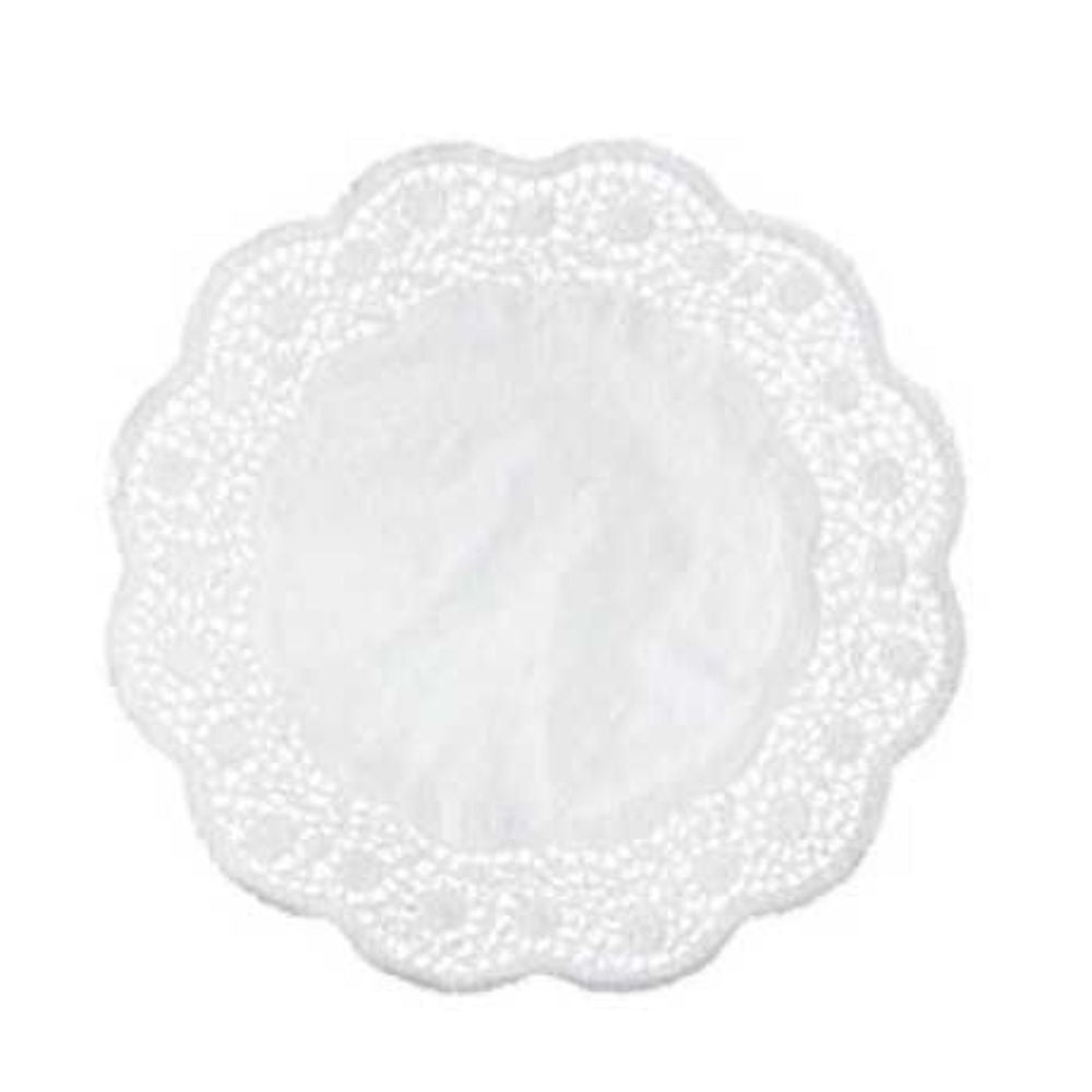 Centrino di pizzo in carta bianca per pasticceria  - diametro 26 cm. Pezzi 100