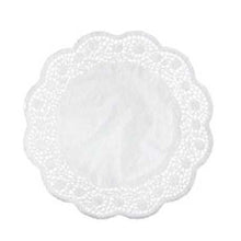 Load image into Gallery viewer, Centrino di pizzo in carta bianca per pasticceria  - diametro 28 cm. Pezzi 100
