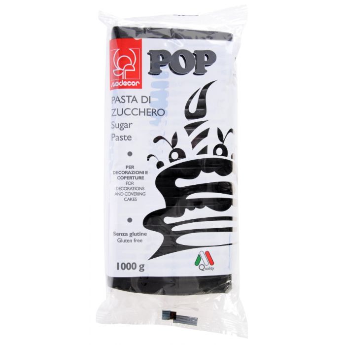 Pasta di Zucchero Copertura Pop Nera kg 1