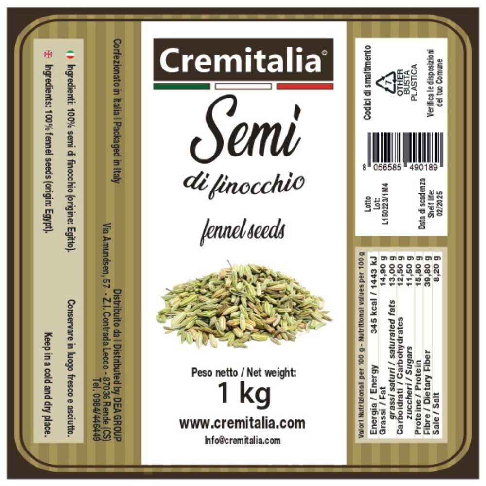 Semi di Finocchio Cremitalia kg 1