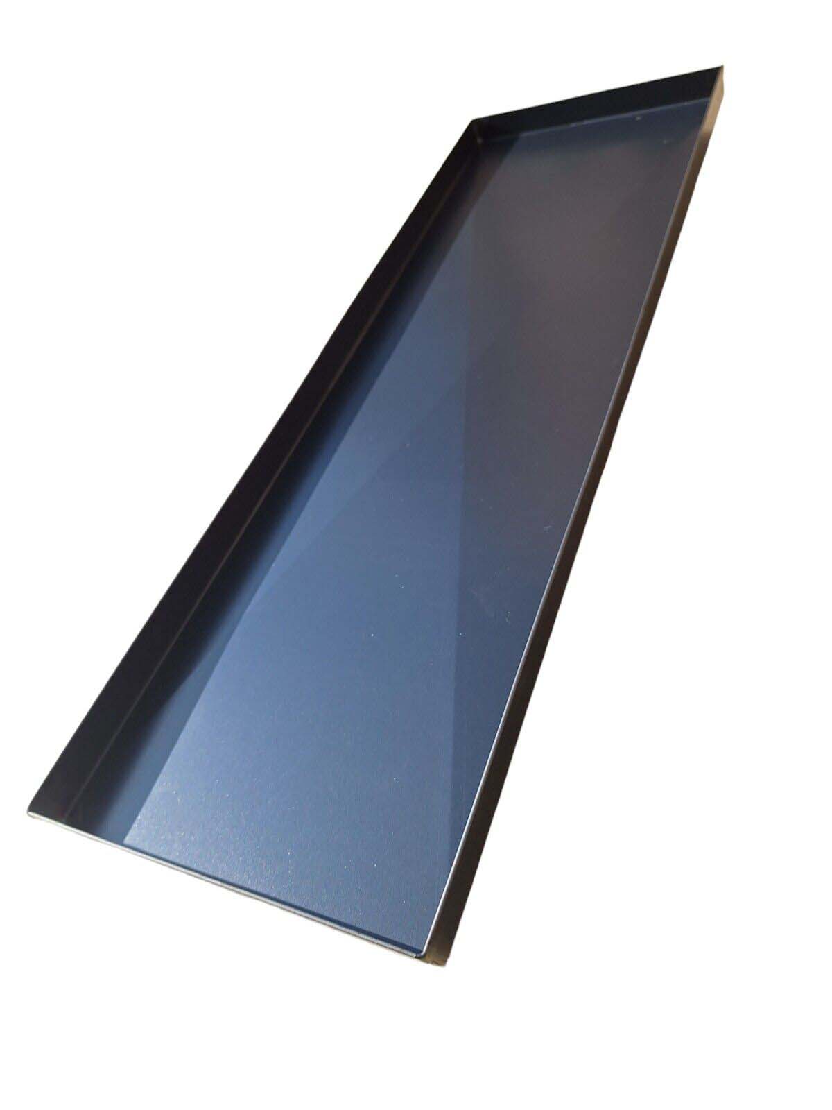 Teglia  in ferro alluminato cm. 20 x 60 x 2h Con diagonali ad "X" Antiflessione