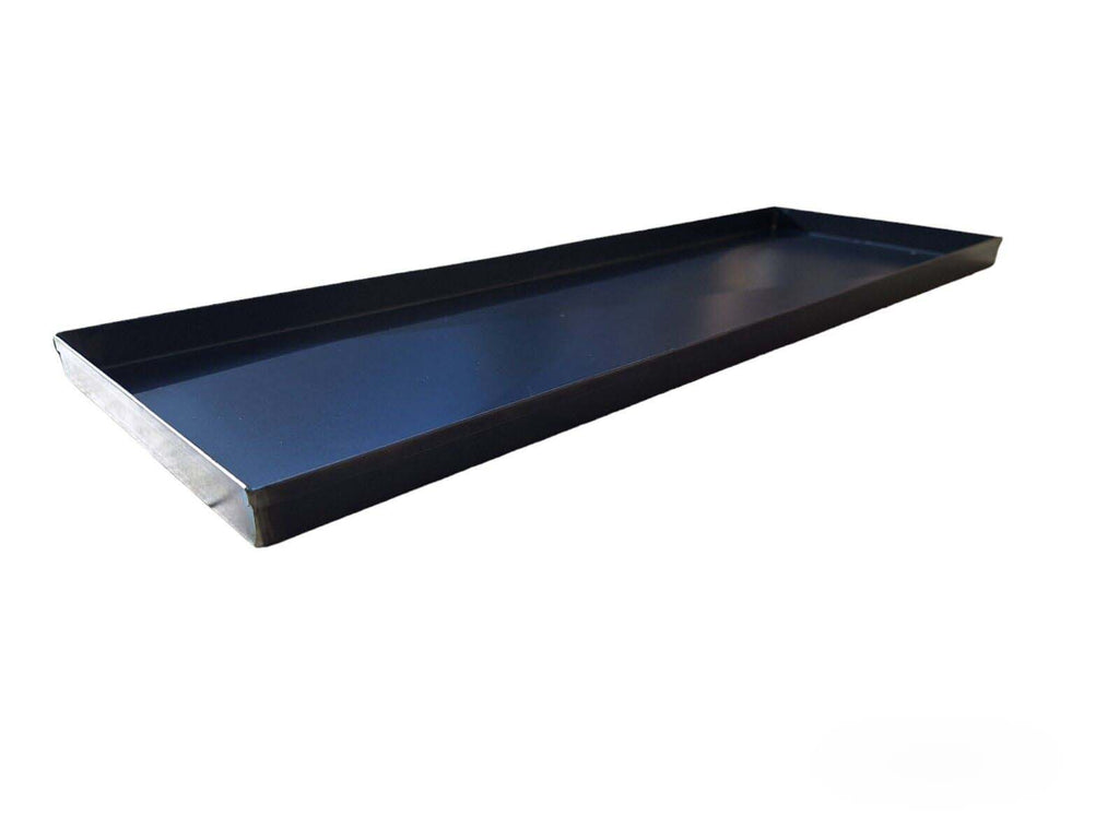 Teglia  in ferro alluminato cm. 20 x 60 x 2h Con diagonali ad "X" Antiflessione