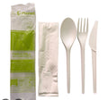 Tris Posate Bio Cucchiaio Forchetta Coltello + Tovagliolo 33x33 CT pezzi 250