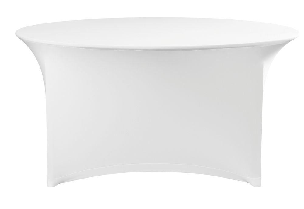 Copertura per tavolo rotondo, HENDI, 810996, Bianco, ⌀1500x(H)760mm