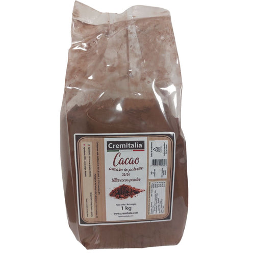 Cacao amaro in polvere 22/24 Cremitalia kg 1
