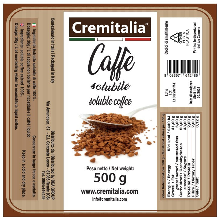 Caffe Solubile 100% Arabica Cremitalia Gr 500 - immagine 2