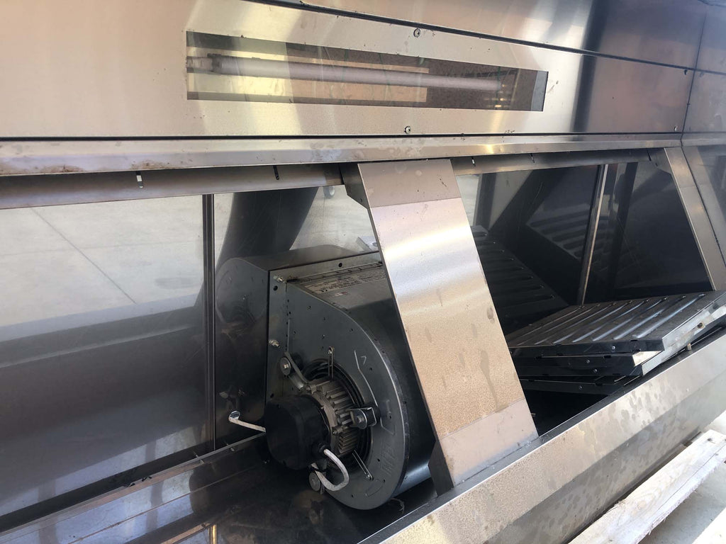 Cappa a muro 2 metri con motore aspirante - Dea Distribuzione