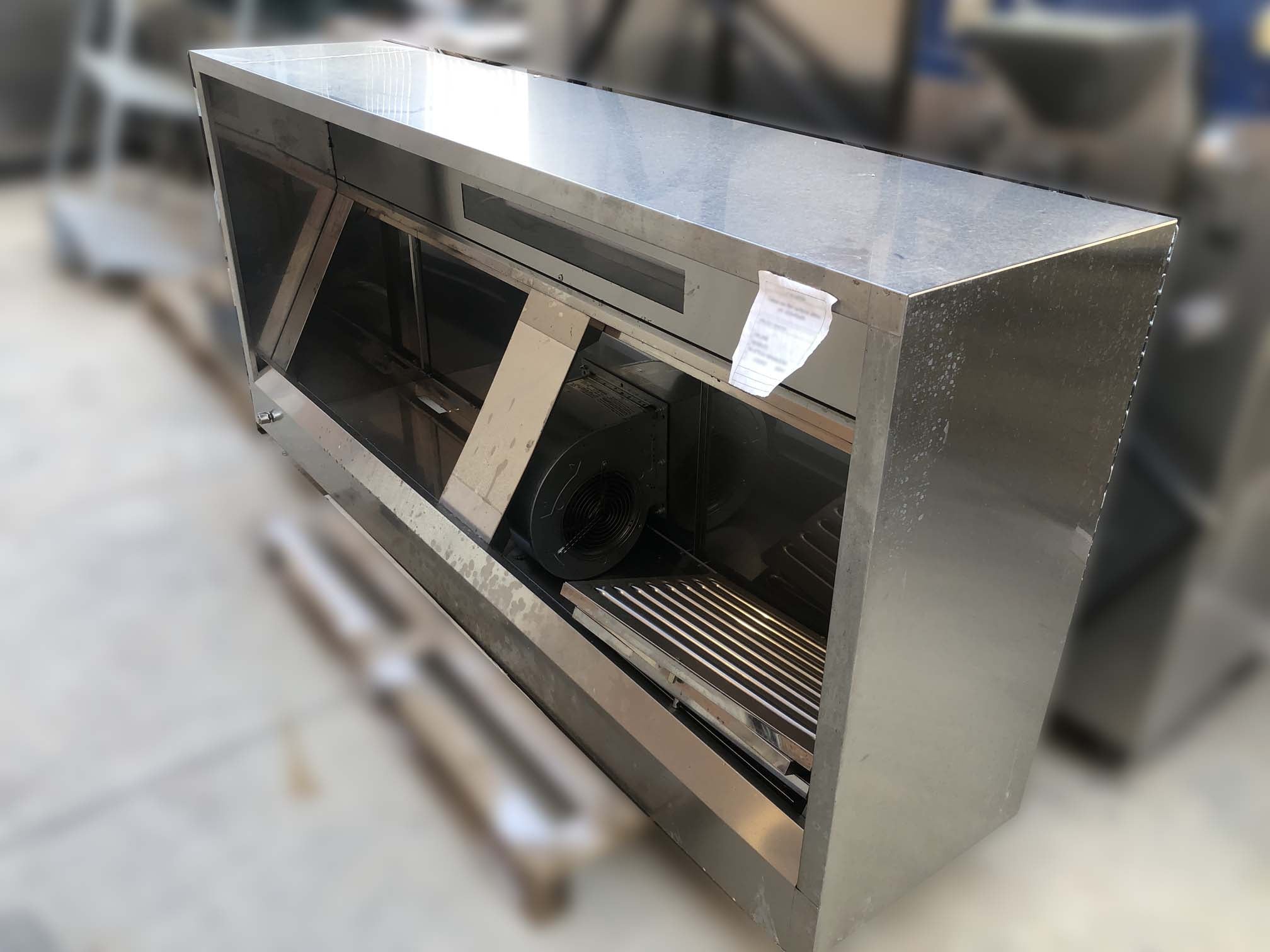 Cappa a muro 2 metri con motore aspirante - Dea Distribuzione