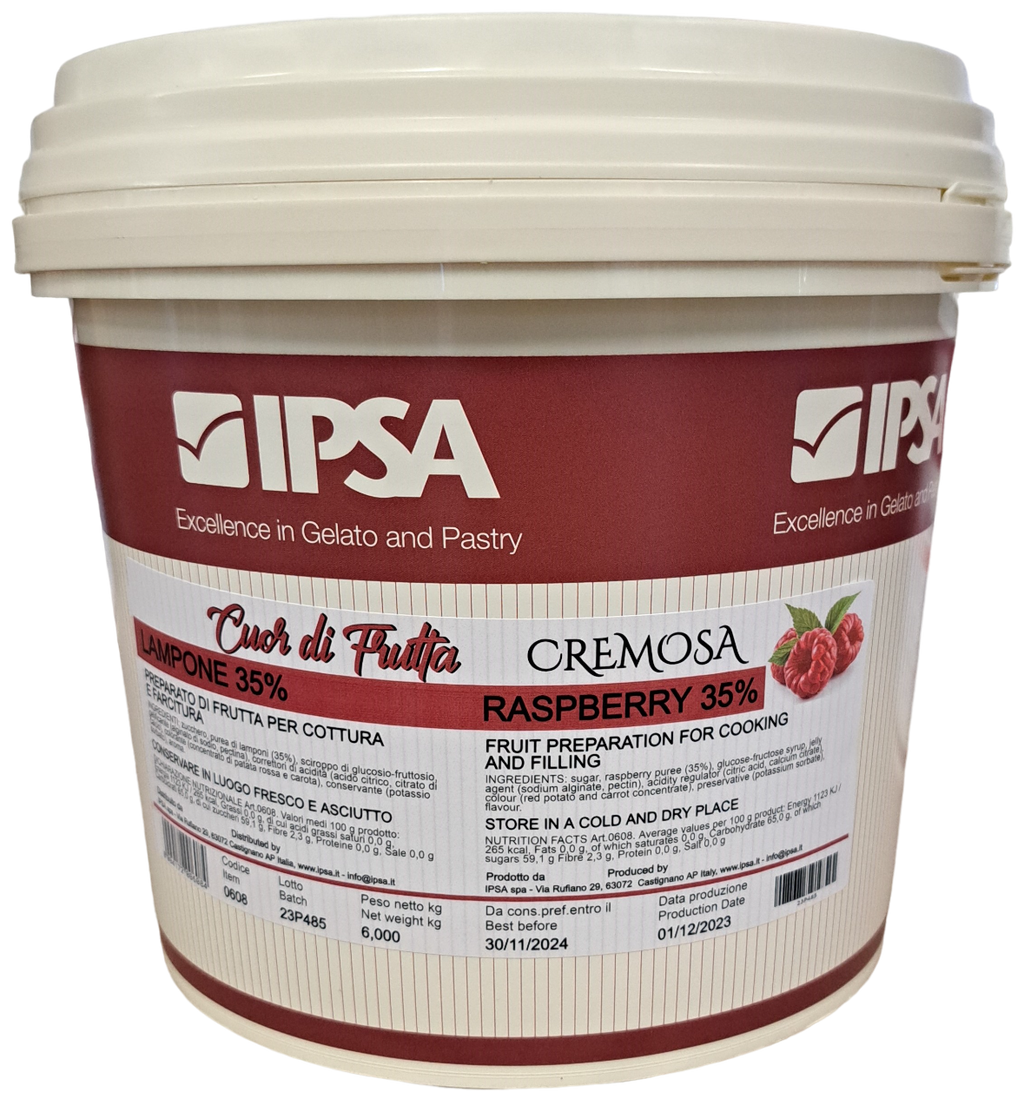 Cuor di Frutta Cremosa Lampone 35% Ipsa Kg 6