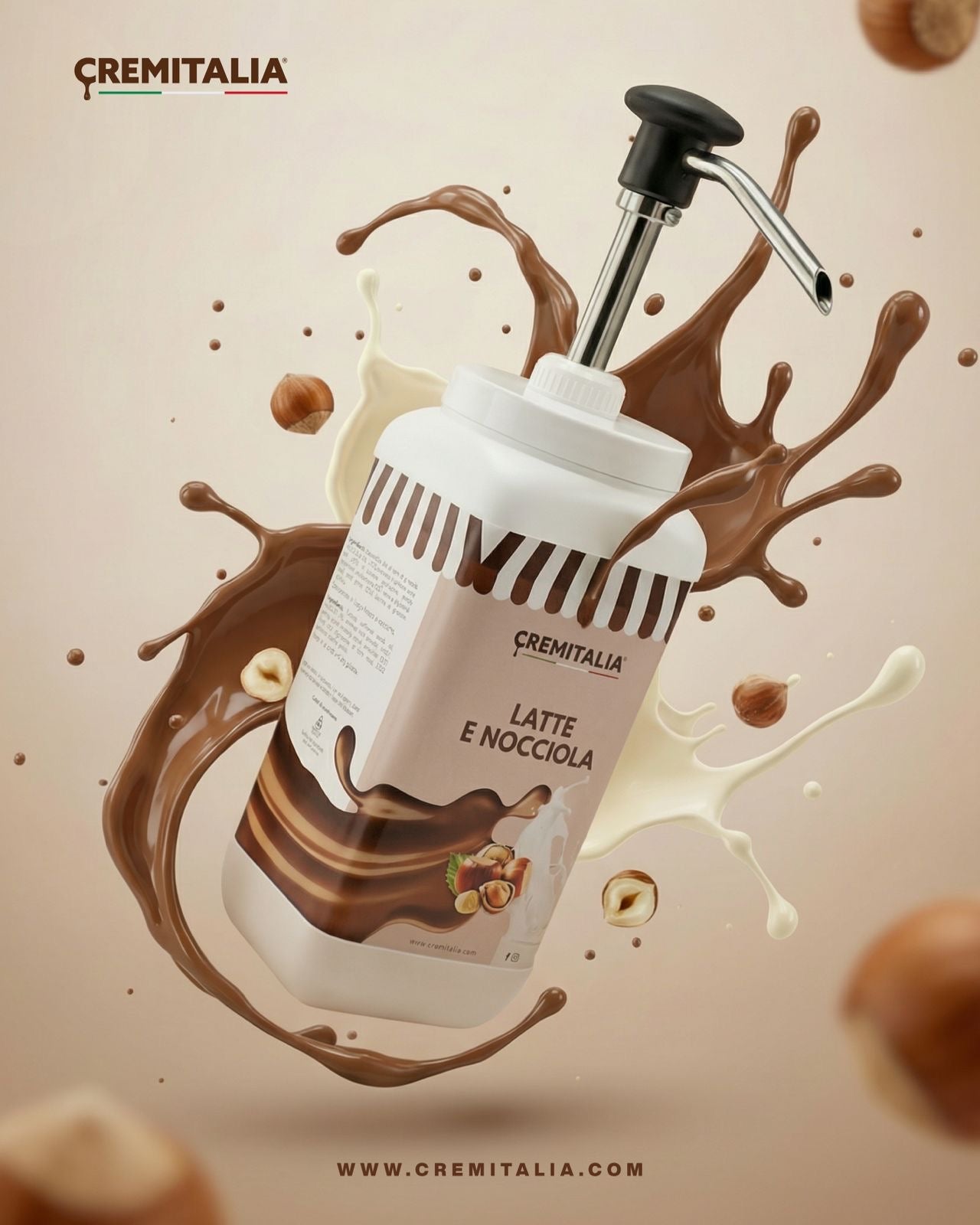 Dosatore Dispenser Latte e Nocciola Cremitalia - immagine 2