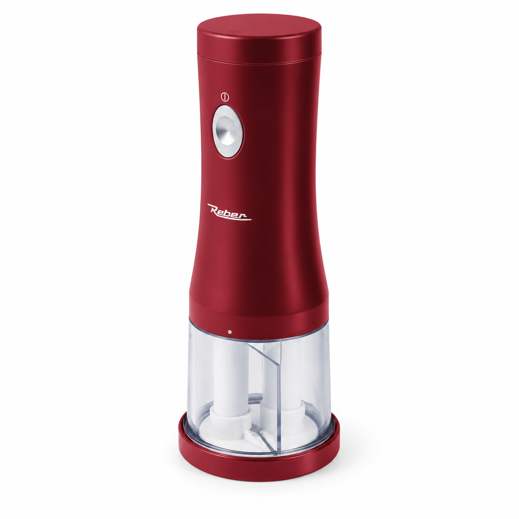 Grattugia elettrica cordless Reber – vista laterale 3/4