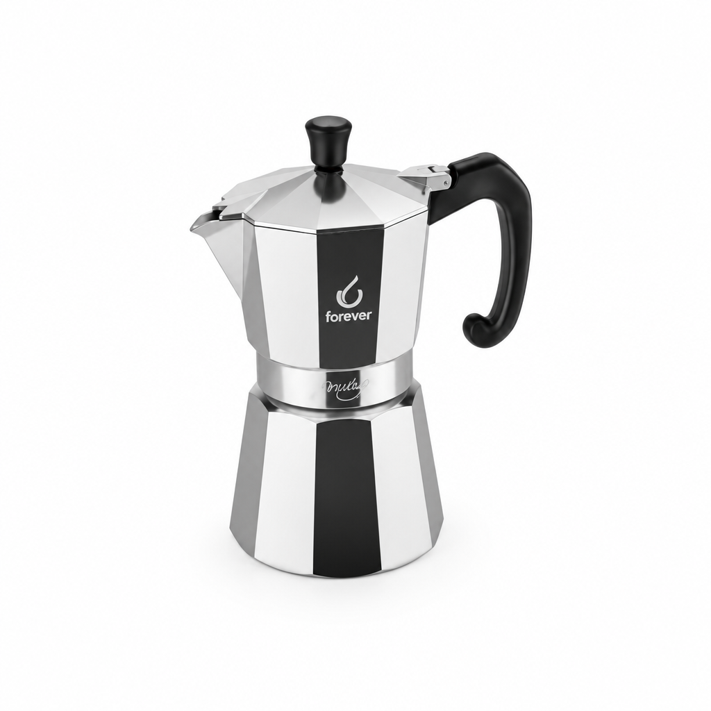 Caffettiera Miss Moka Prestige – vista laterale 3/4