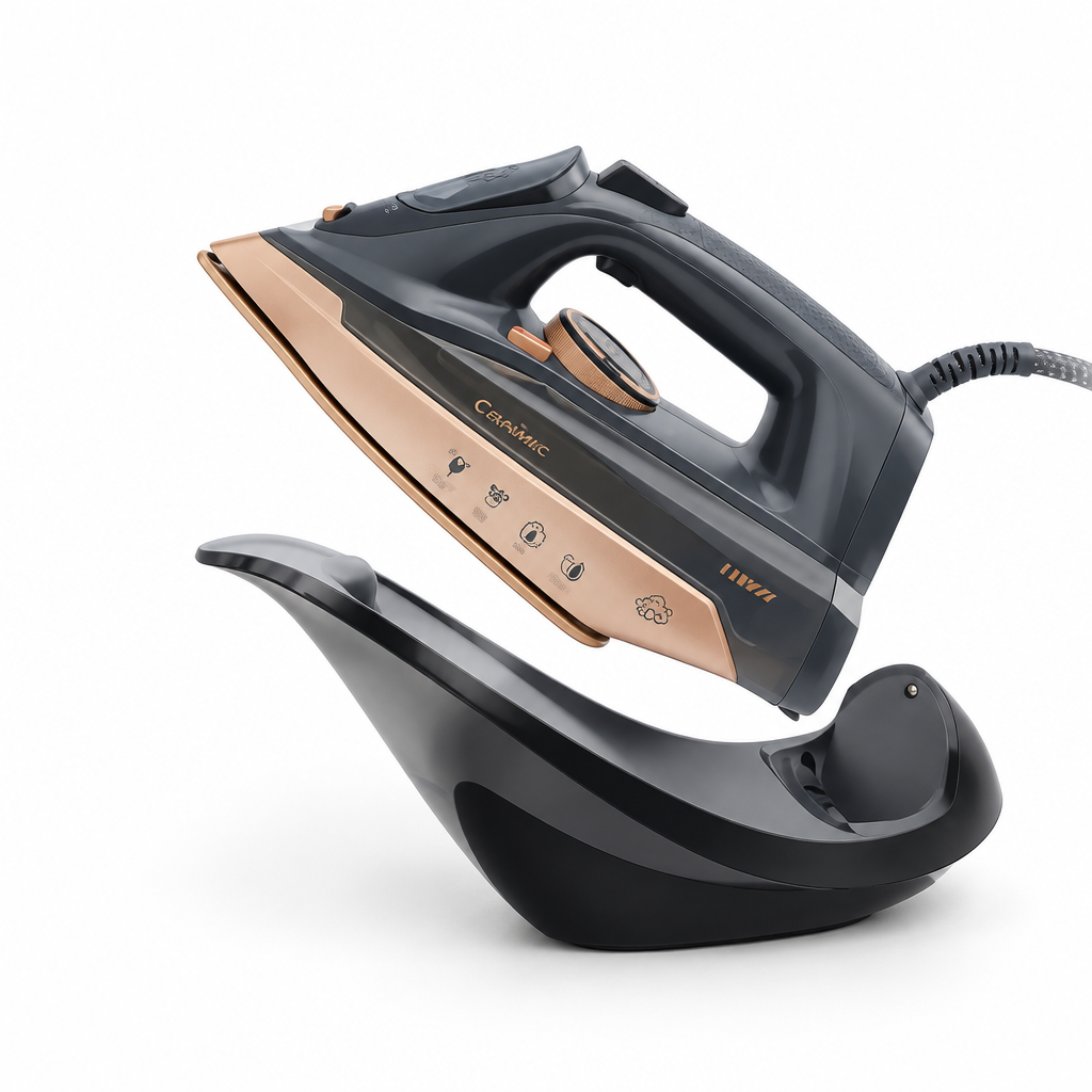 Ferro da stiro 2 in 1 cordless DB8030 – vista laterale 3/4