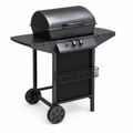 Barbecue a gas due fuochi Matera Cardinale – vista laterale 3/4