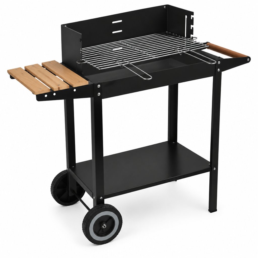Barbecue a carbonella Tokio Cardinale – vista laterale 3/4