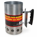 Starter per barbecue a carbone Cardinale – vista laterale 3/4