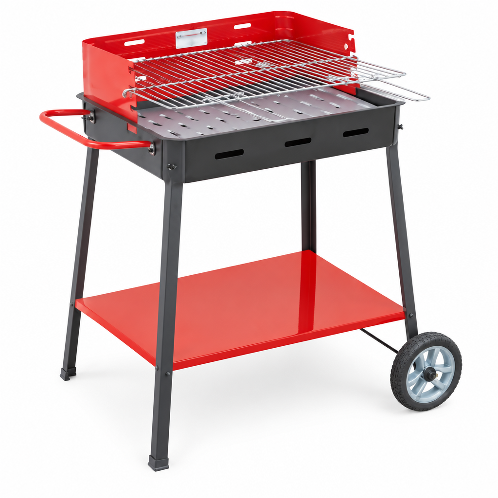 Barbecue a carbonella Supermax – vista laterale 3/4