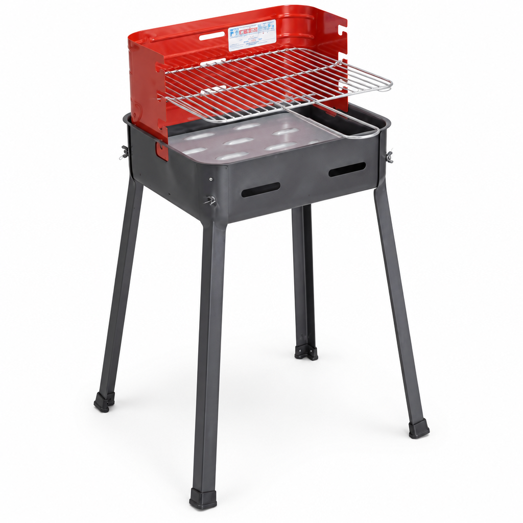 Barbecue a carbonella Piccolo – vista laterale 3/4
