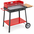 Barbecue a carbonella Supermax con appoggio – vista laterale 3/4