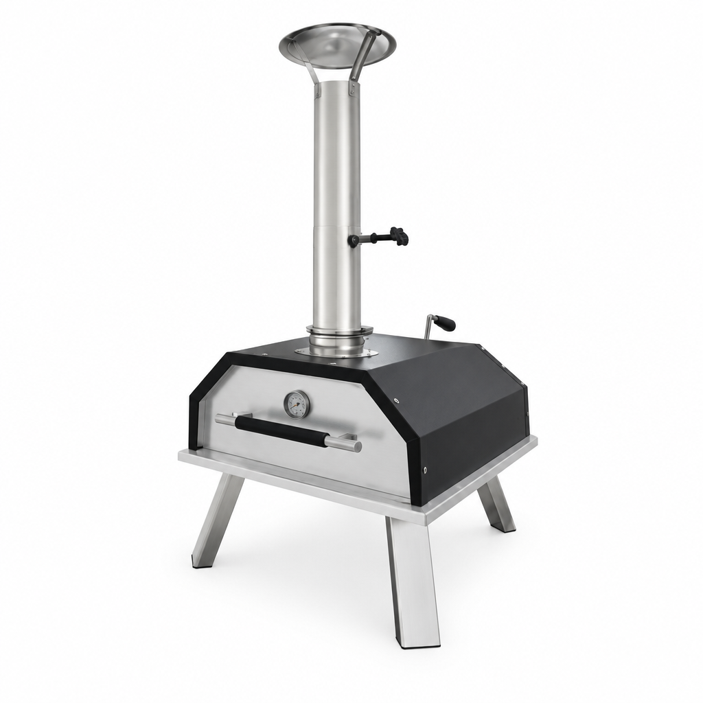 Forno portatile a legna Penelope – vista laterale 3/4