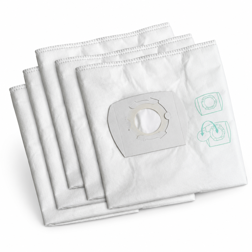 Filtro sacchetto di ricambio per bidone aspiratutto Pro Worker EM Lavor - vista laterale