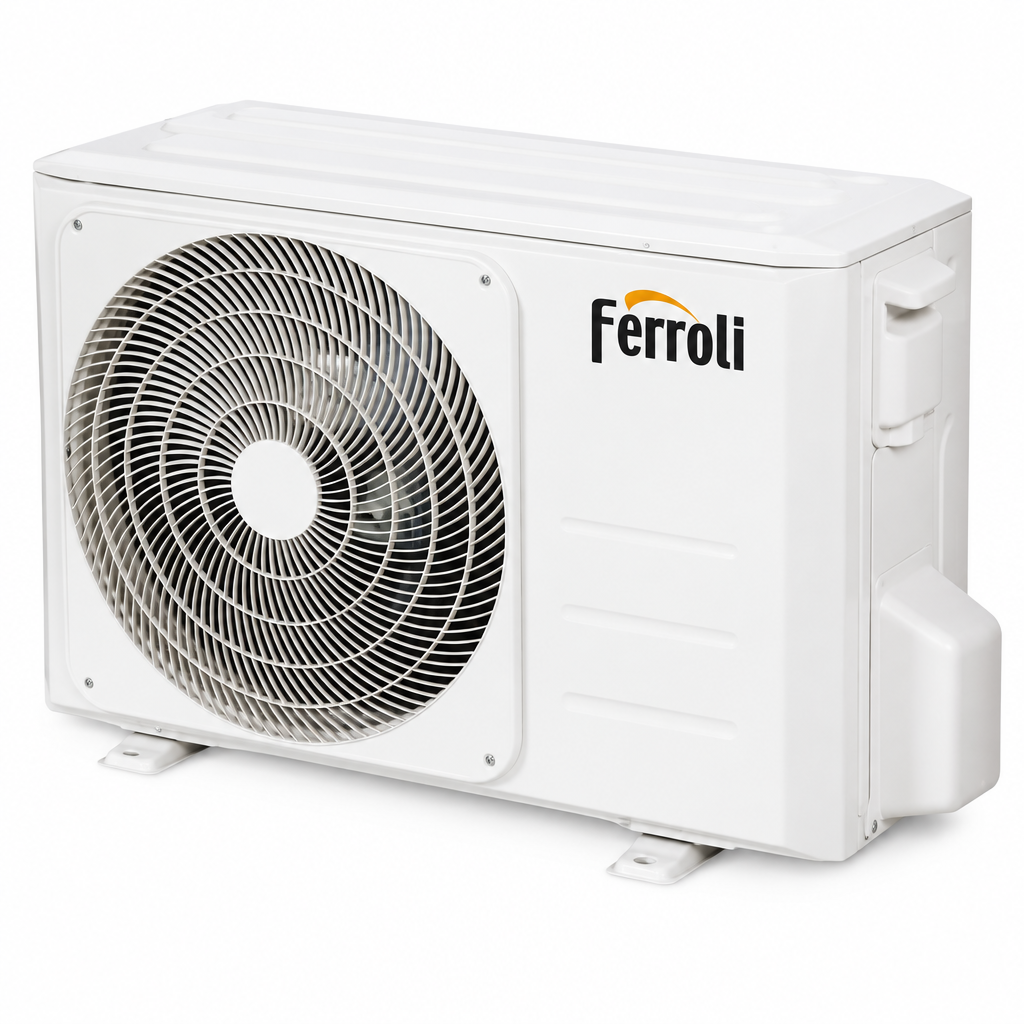 Unità esterna climatizzatore Giada Ferroli 18000 Btu - vista laterale