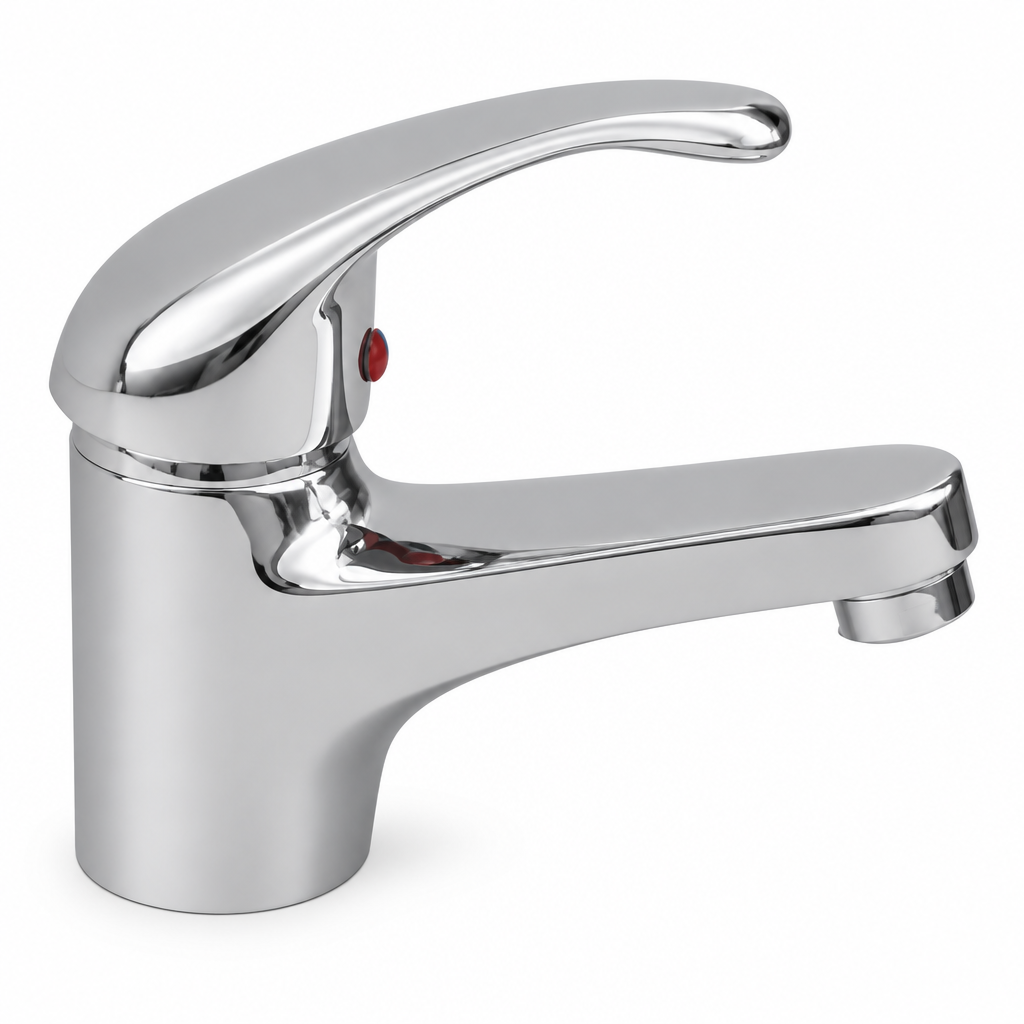 Miscelatore monocomando lavabo Universo Cardinale - vista laterale