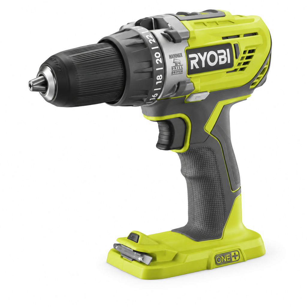 Trapano avvitatore a batteria R18PD3-0 Ryobi - vista laterale