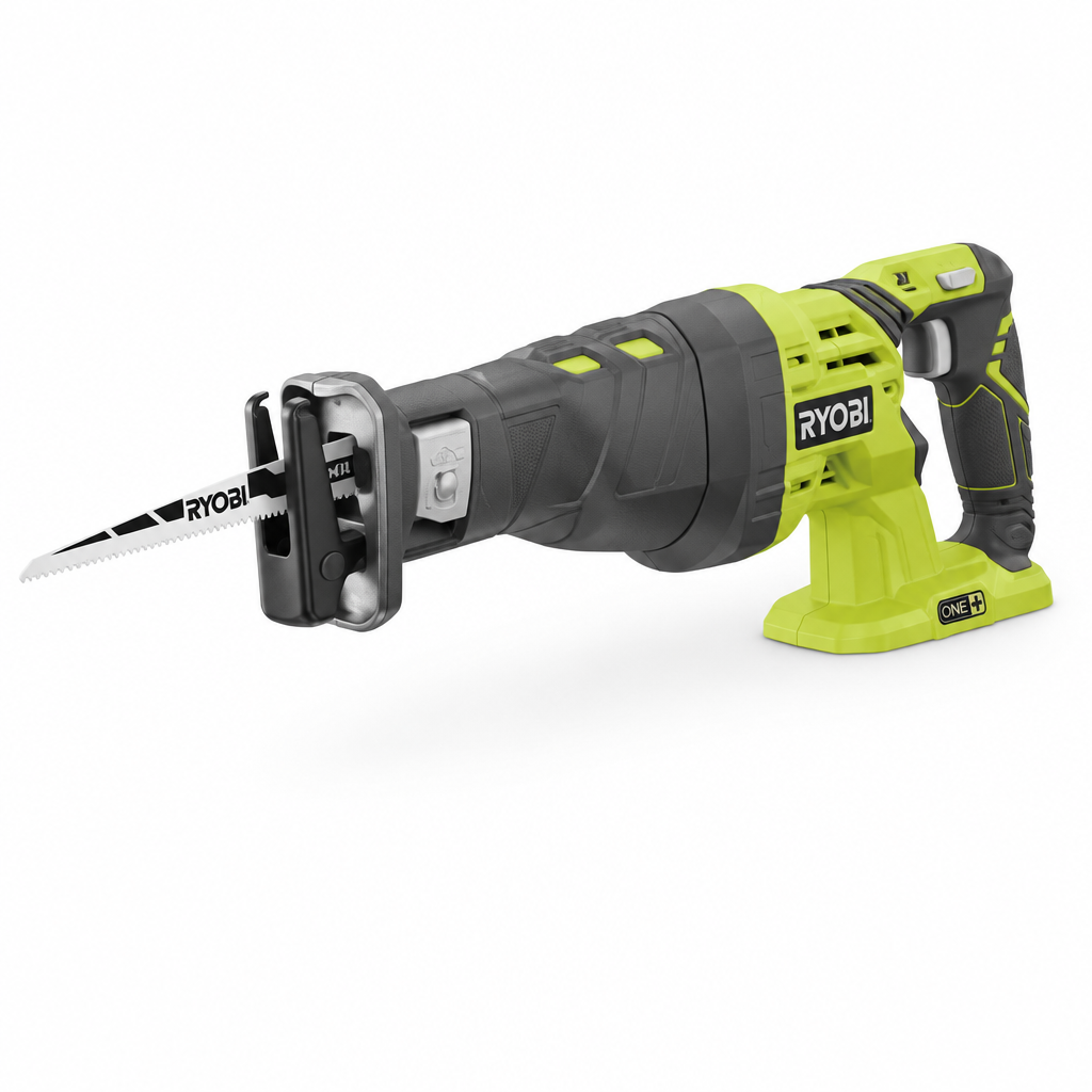 Sega diritta a batteria R18RS-0 Ryobi - vista laterale