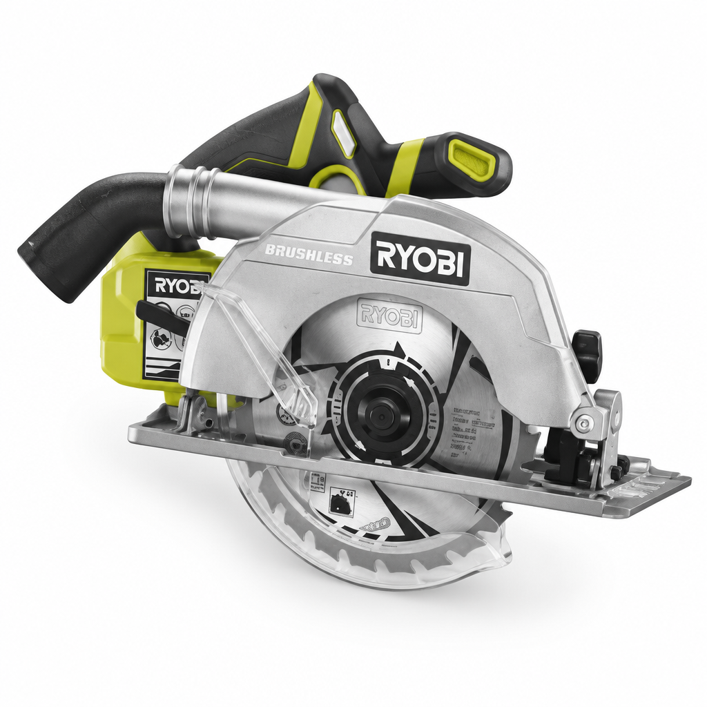 Sega circolare a batteria R18CS-0 Ryobi - vista laterale