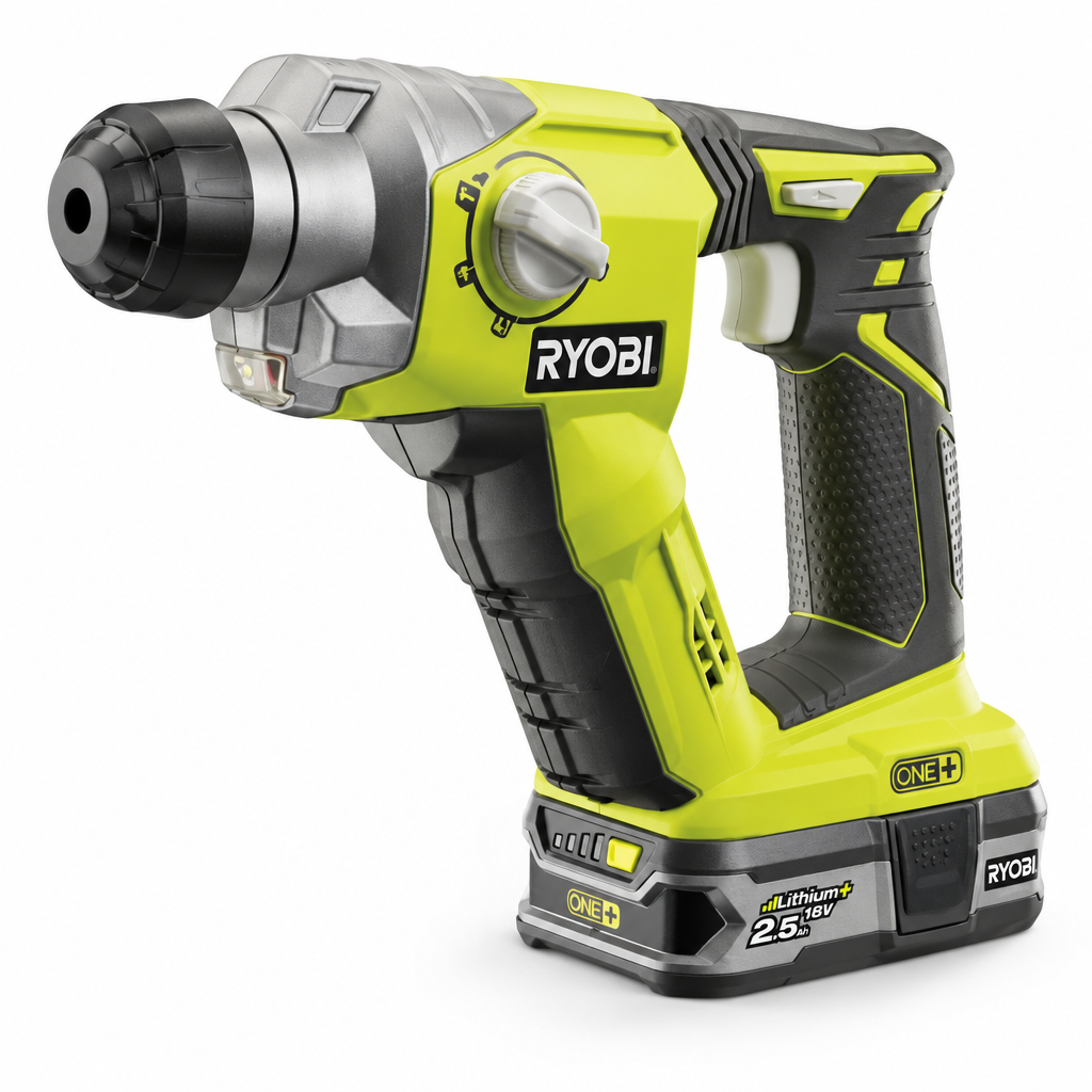 Tassellatore SDS-Plus a batteria R18SDS-125S Ryobi - vista laterale