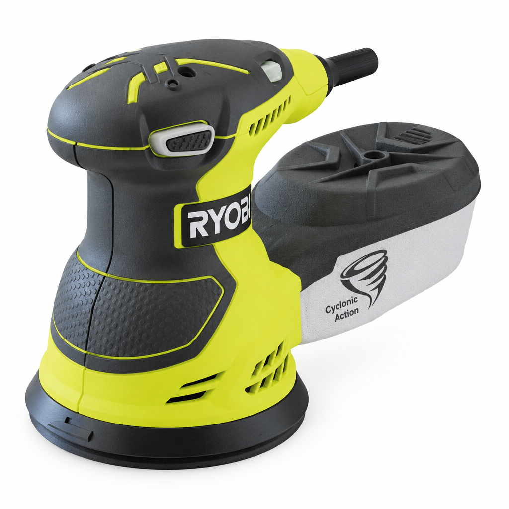 Levigatrice rotorbitale ROS300 Ryobi - vista laterale