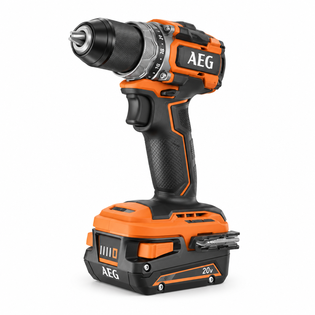 Trapano a percussione subcompact brushless a batteria BSB18SBL-202C AEG - vista laterale