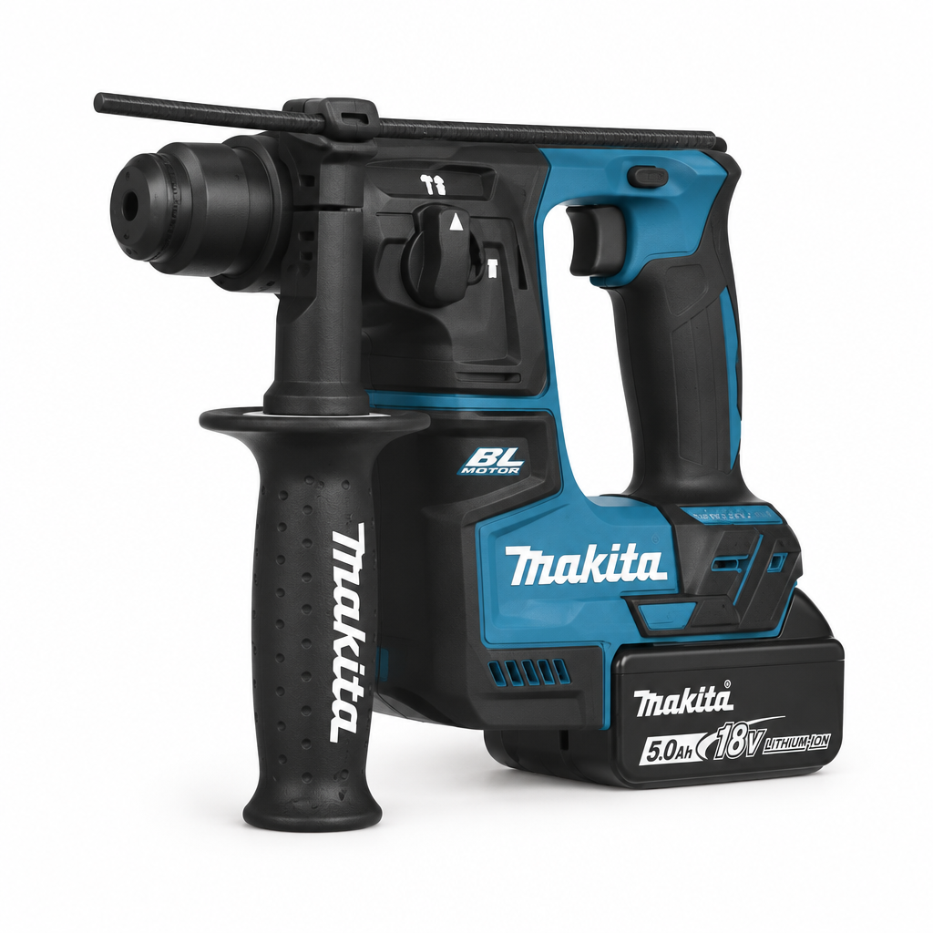 Tassellatore SDS-Plus a batteria DHR171RTJ Makita - vista laterale