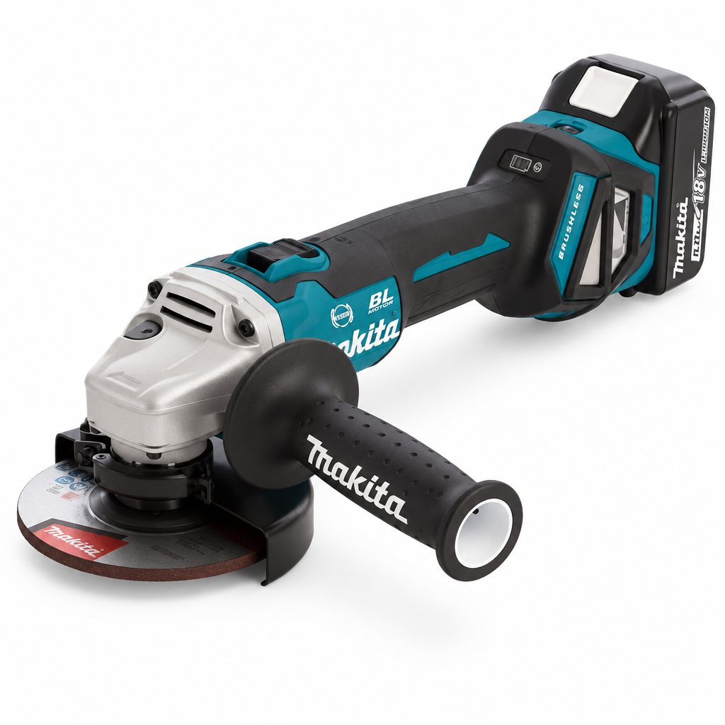 Smerigliatrice angolare brushless a batteria DGA513RTJ Makita - vista laterale