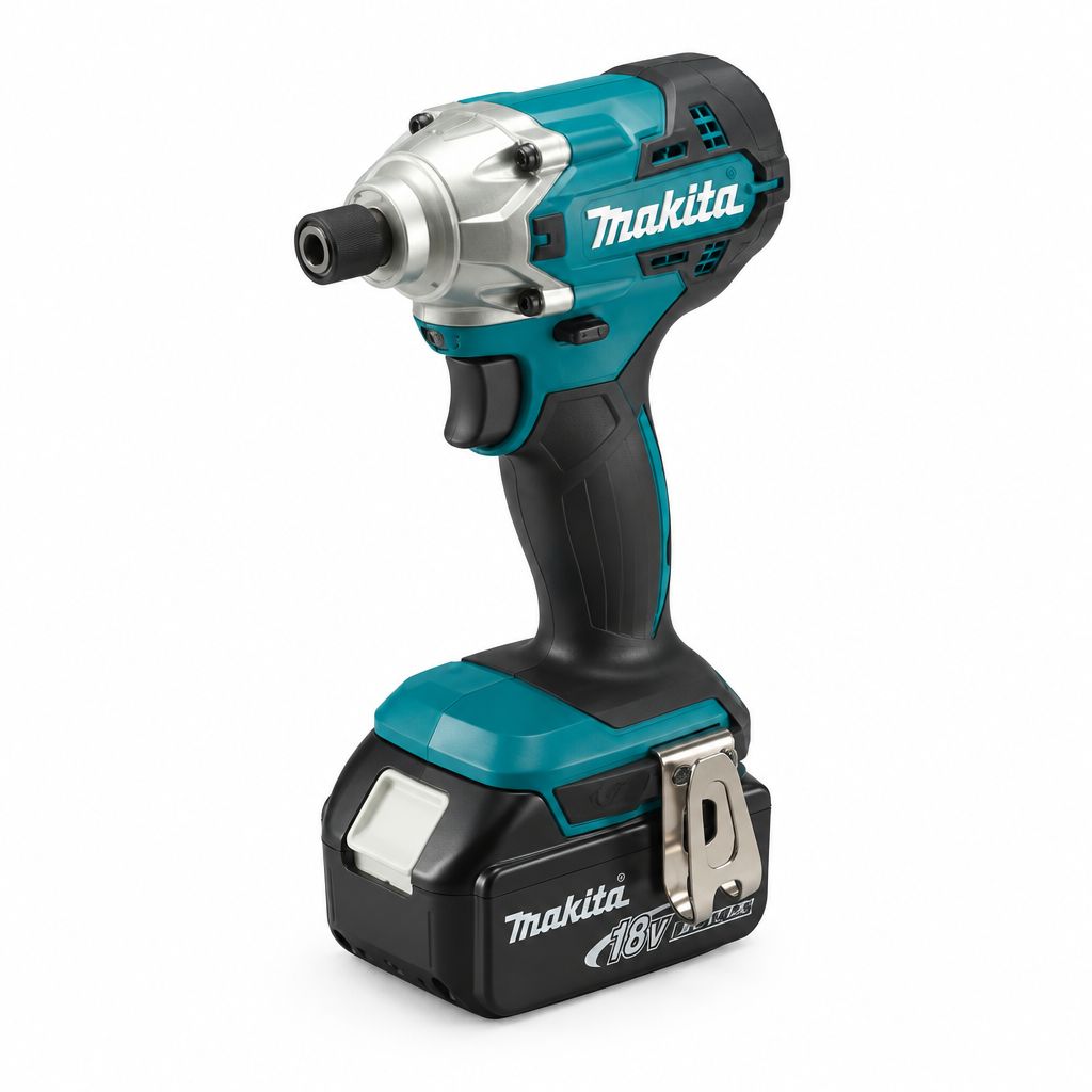Trapano ad impulsi a batteria DTD156RFJ Makita - vista laterale